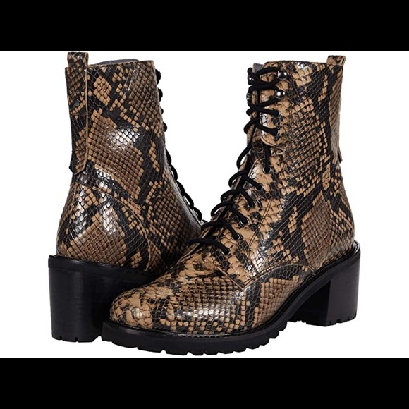 Seychelles Irresistible Python combat boots - Picture 3 of 8